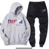 Men's Women's Hoodie Sweatpants 2-piece Sports Set Casual 16 Color Print