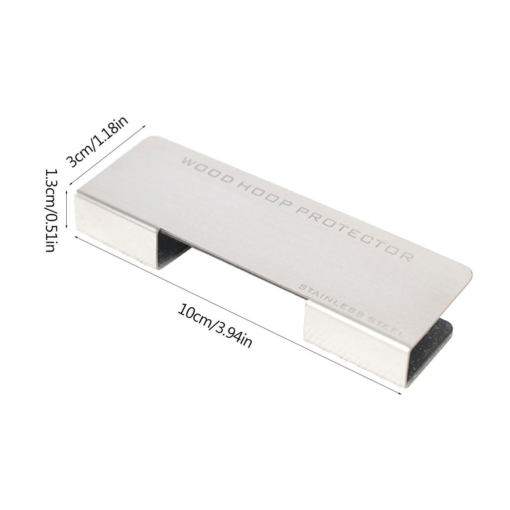 Stainless Drum Hoop Guard for Wooden Bass Drum Hoop Grip Bass Drum Hoops Protector Drum Ring Protector Drum Edge Trim