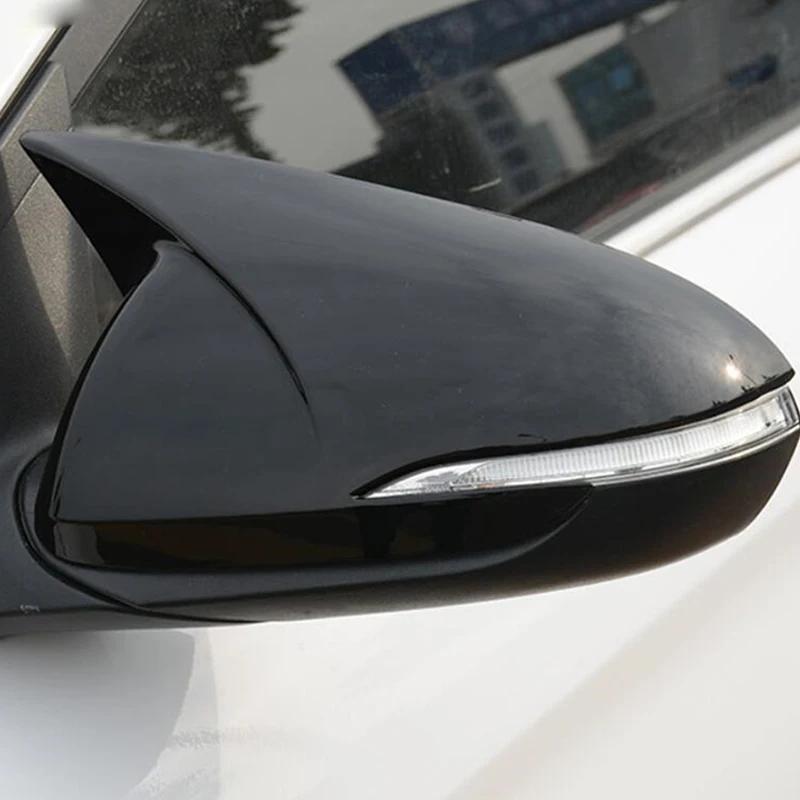 For Hyundai Accent Solaris I30 2017-2025 Car Rearview Side Mirror Cover Sticker Wing Cap Exterior Door Case Trim Carbon Fiber