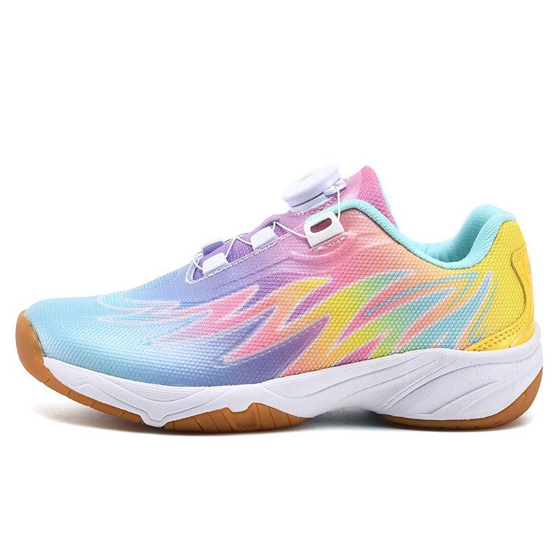 

Новая обувь для бадминтона для детей, обувь для настольного тенниса для девочек и мальчиков, дышащие нескользящие кроссовки для бадминтона, домашняя спортивная обувь 36