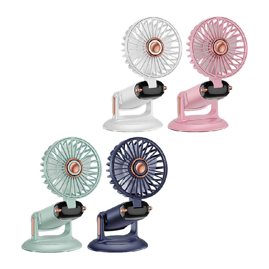 Desk Fan Powerful Digital Display Air Circulators Fan Desktop Cooling Fan Handheld Fan Quiet for Office Bedroom Home Outdoor Car