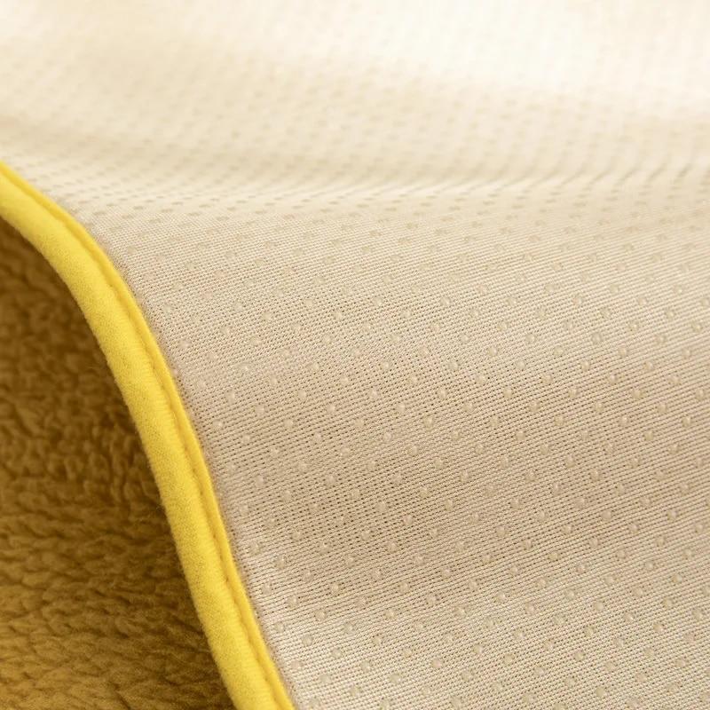 Modern Winter Solid Color Thicken Lambswool Quilted Sofa Cover Soft Plush Sofa Towel Anti-slip Couch Covers For Living Room