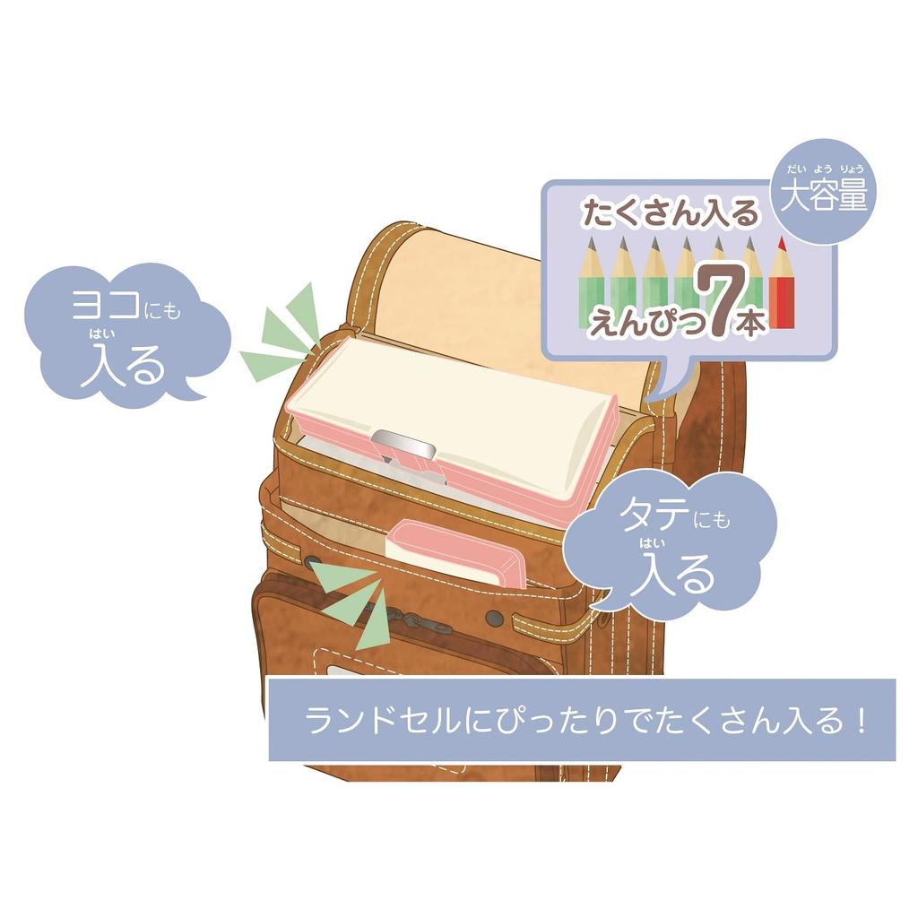 Kutsuwa Pencil Magnetic Pencil The Balloon Case, Case, Bears' School, 2-Door