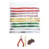 Hair Tinsel Kit 12 Pcs Colorful Glittering Hair Extensions Tinsel Strands with Crochet Hook Pliers