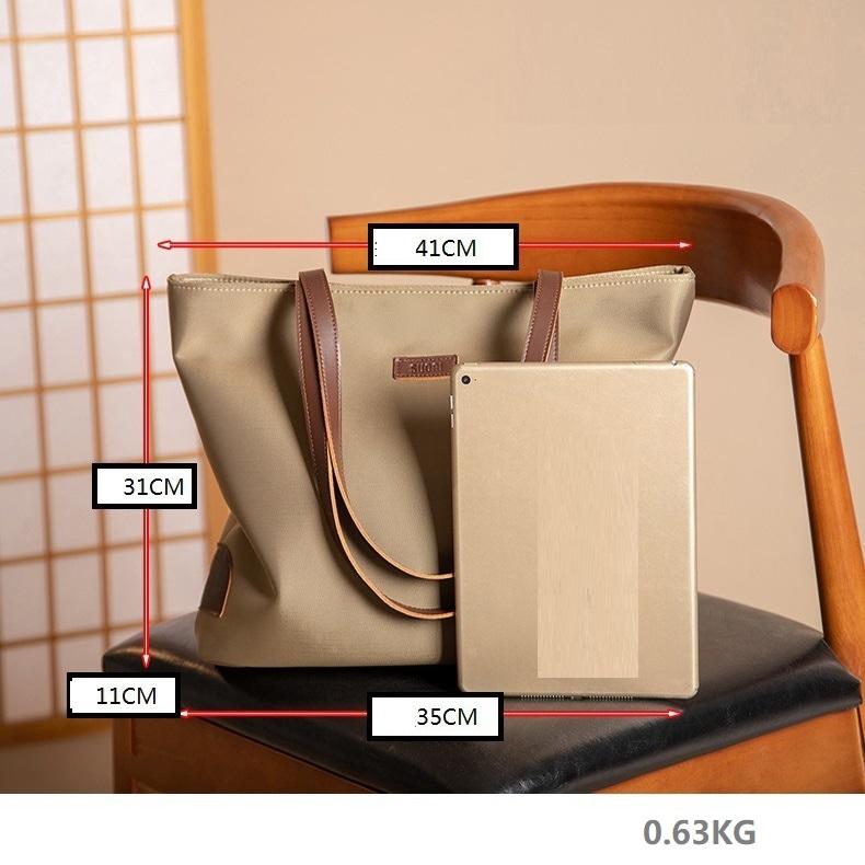 Oxford Tote Bag Women's Large Capacity Shoulder Bag Fashion Shopping Top Handle Zipper Handbag