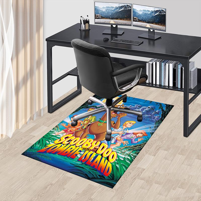 1pc Scoobydoo Zombie Island Carpet for Playroom Bedroom Living Room Sofa Home Decor,kids Game Area Rug Non-slip Floor Mat Y826117