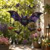 Autumn Garden Decorations for Yard Halloween Acrylic Wind Chime Pendant, Crystal Suncatcher Hanging Ornaments, Decorative Festive Party Supplies