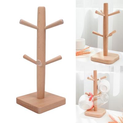 Tassenhalter Baum 6 Haken Dekorativ Rutschfest Multifunktional Kaffeetassenbaum für Arbeitsplatte