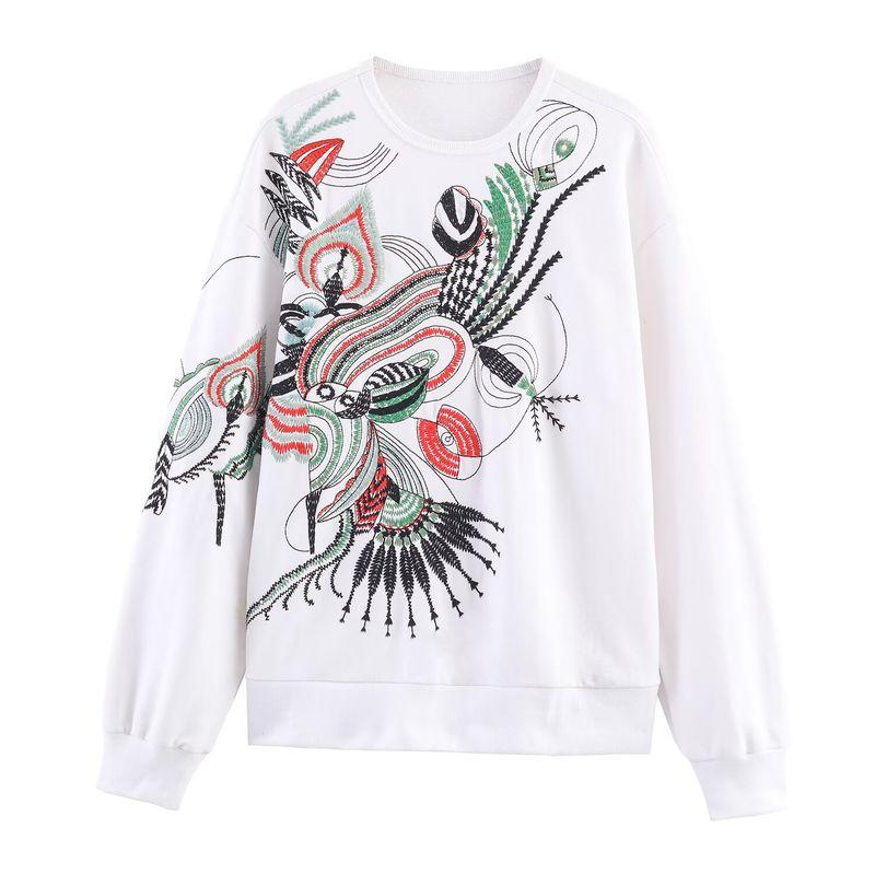 

Za New Fall Women s Clothing 2025 Fashion Wind Fashion K-style Loose Lazy Style Long Sleeve Knitting Pullover Sweatshirt White L