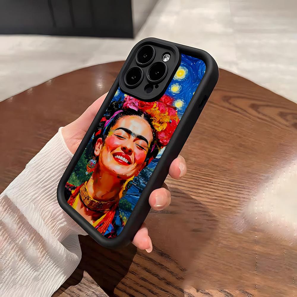 Fashion F-Frida Kahlo Phone Case For IPhone 17 Pro Max 15 Pro 16 14 Plus 12 13 Mini 11 Pro Shockproof Soft Cover