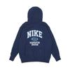 Nike Sportswear Phoenix Fleece Lettered Hooded Pullover Long Sleeve Sweatshirt Women Sweatshirt Deep-Navy HV1743410