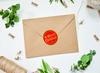 50-500Pcs Round 1 Inch Merry Christmas Golden Plated Stickers Gift Candy Box Homemade Cookies Bag Sealing Decoration Decals