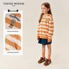 Teenie Weenie Kids' Unisex Striped Zipper Hoodie