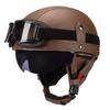 Vintage-Style Open Face Motorcycle Helmet Adults Unisex ABS Half With 3C Certification