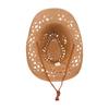 Hollow Breathable Spring And Summer Windproof Sun Hat Simple Travel Beach Travel Cowboy Straw Hat