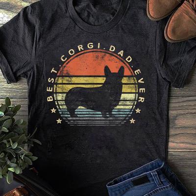 Best Corgi Dad Ever Daddy Gifts Dog Lover Owner T-Shirt - Gift for Dog Lovers - Funny Dog - Corgi Lovers - Mother's Day