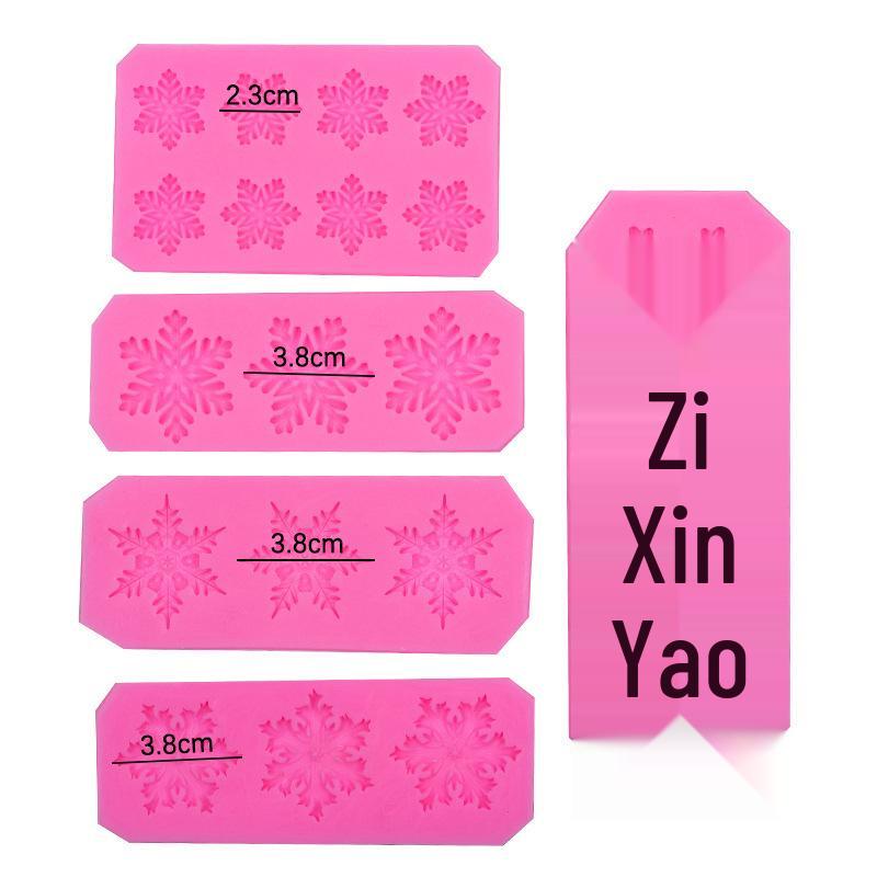 Christmas Snowflake Silicone Molds for Cake, Chocolate, DIY Baking & Decoration