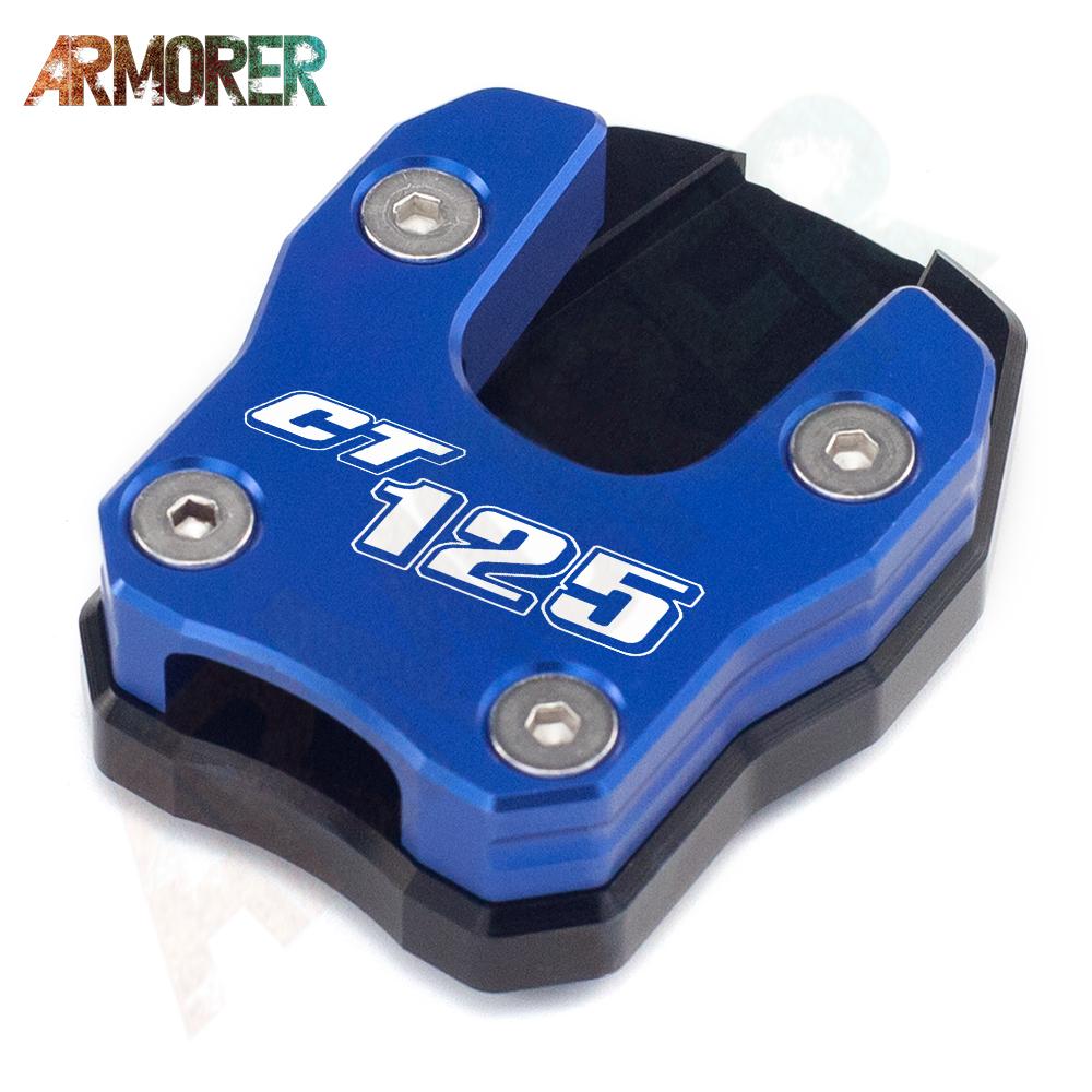 Kickstand Foot Side Stand Extension Pad Support Plate Enlarge Stand Motorcycle Accessories For HONDA CT125/ Hunter Cub -