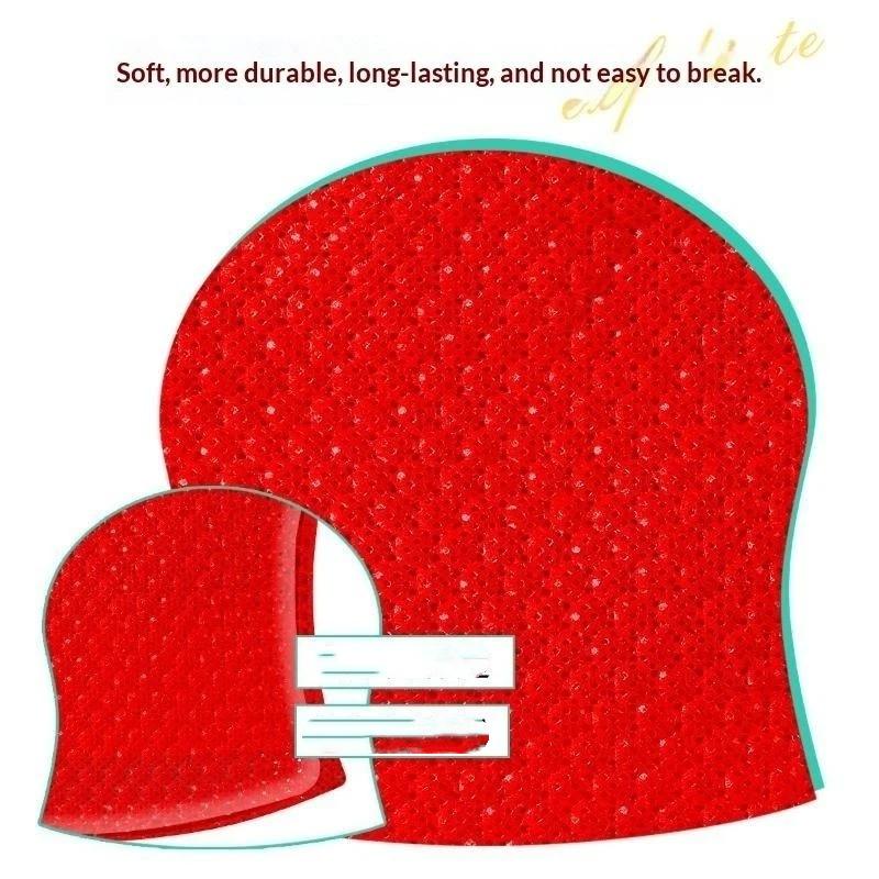 1/5Pcs Red Oil-Control Exfoliating Bath Towel Travel Portable Scrub Mitt Shower Gloves Self Foaming Silky Smooth Skin Bath Tool