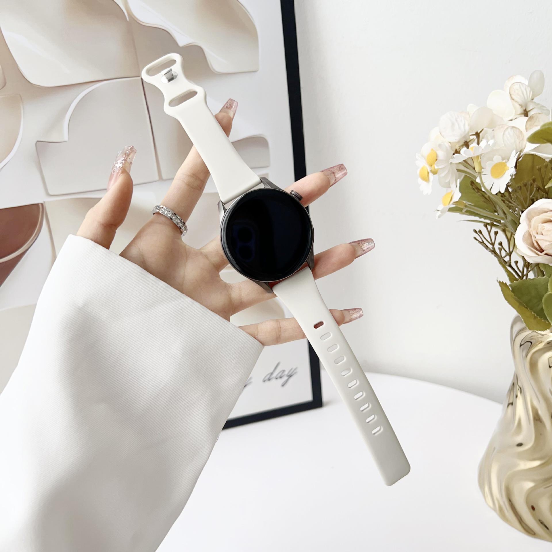 

Совместимый силиконовый ремешок для Huawei GT4, GT3, GT4 Pro (14/18/20/22мм) Носимые часы 20mm абрикосовый