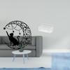 Moonlit Cat Sculpture Basket Wall Art Organizer for Kitchen Bathroom Living Room Shelves Black Lover