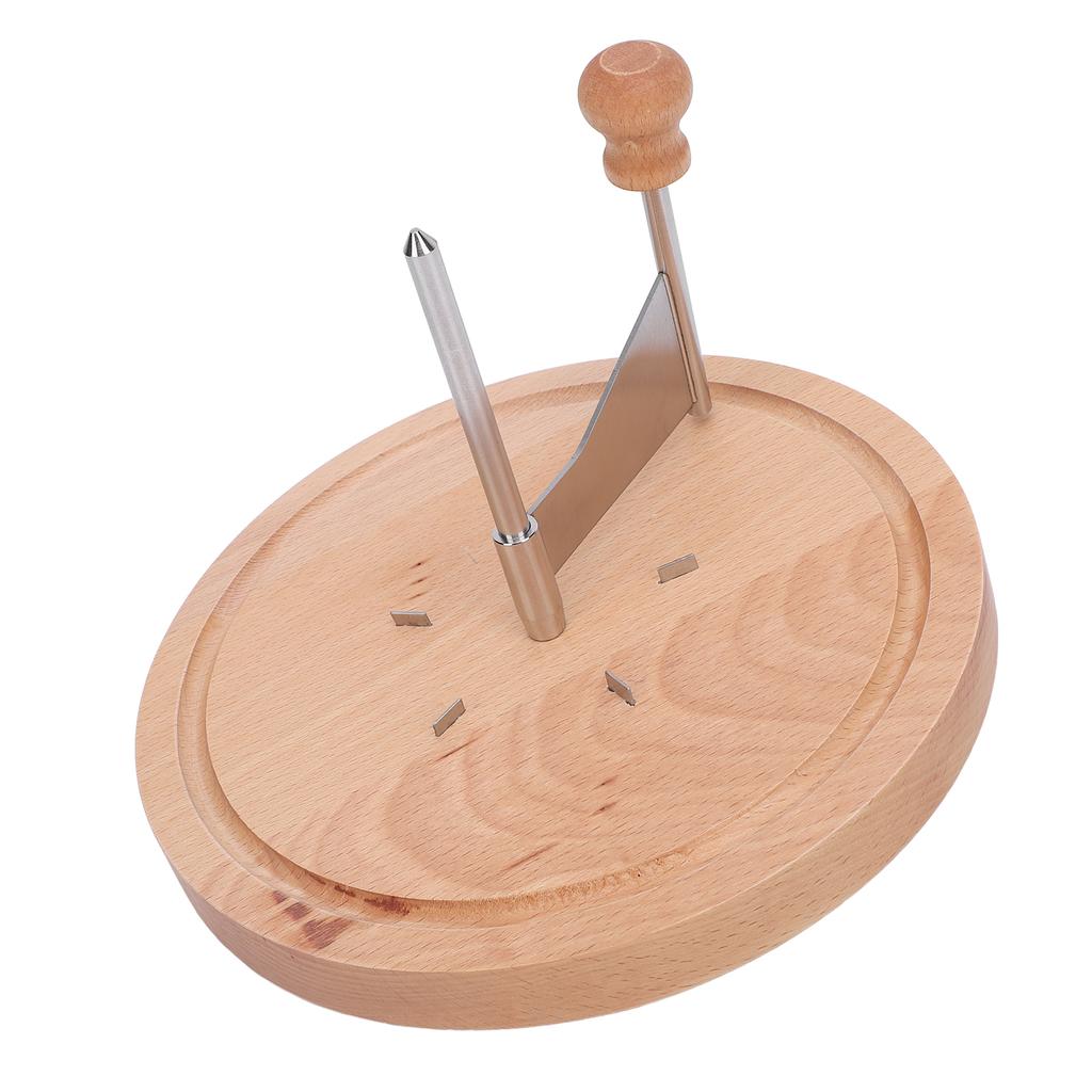 Cheese Shaver Beech Wood and 304 Stainless Steel Spiral Cheese Curler for Parties