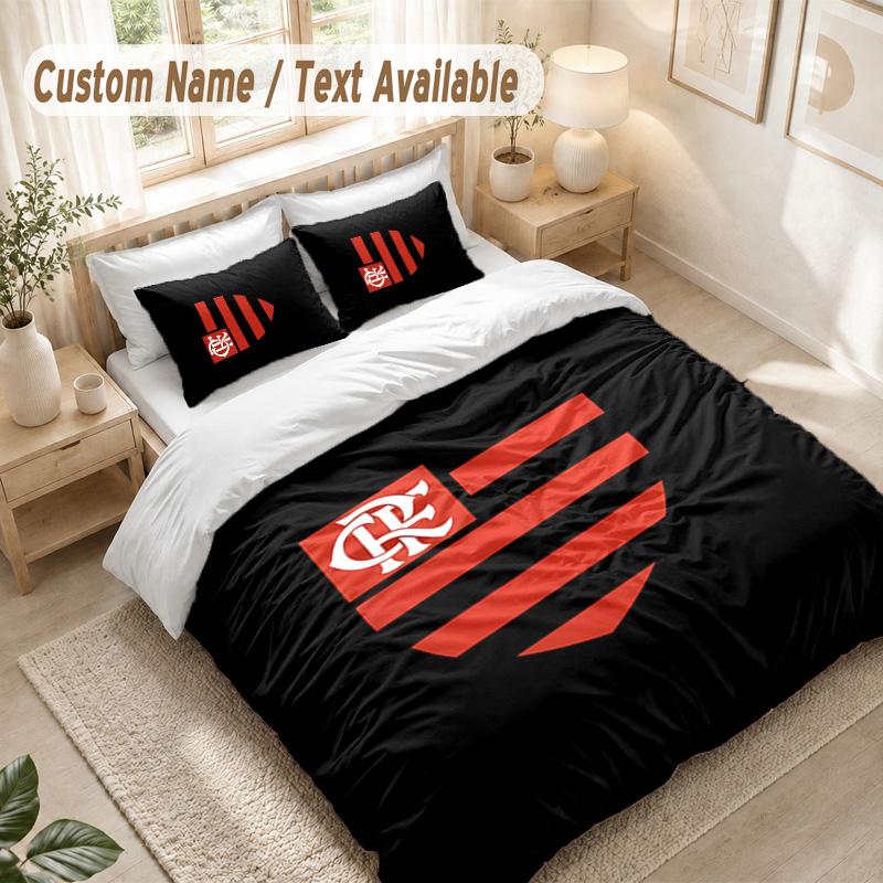 Flamengo Bedding Set, 1 Duvet Cover & 2 Pillowcases Soft Comfortable Bedroom Home Textile Decor