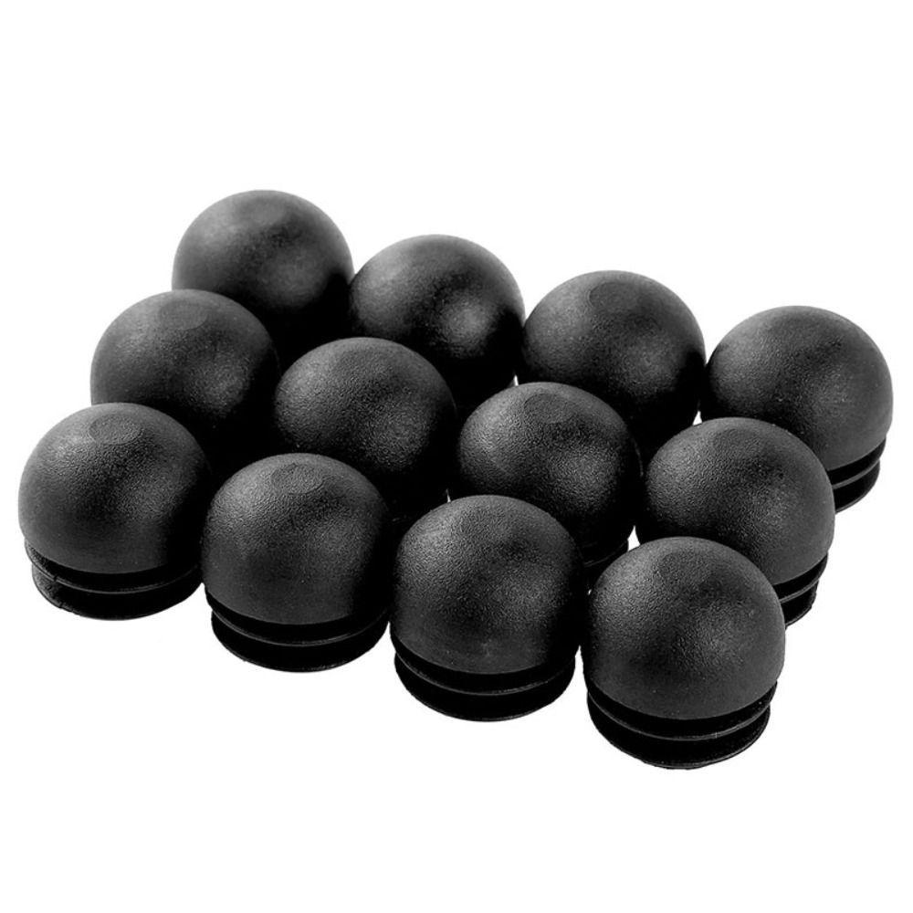 4Pcs Spherical Insert Non Slip Black Floor Protector Plugs Chair Leg Caps Dust Cover