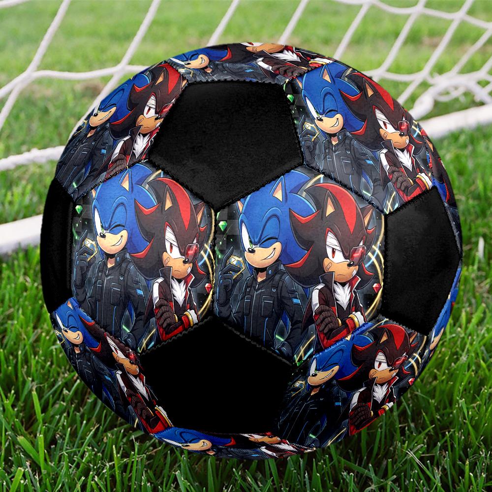 1pc Sonic the Hedgehog Football Soccer Ball Size 5 Indoor Soccer Ball Fashion Colorful Backyard Game -Great For Sports Fans Gift HE41