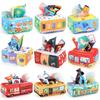 Baby Puzzle Early Education Cloth Book Toy Box Baby Ring Paper Cloth Book Simulation Number Letters Can'T Be Torn And Drawn Tissue Box