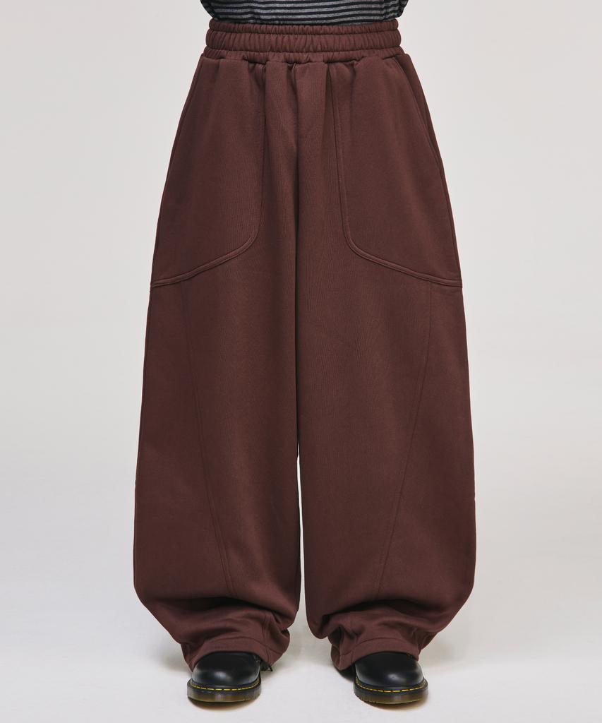 SIGNATURE Fatigue Curved Fleece-Lined Training Pants [Brown]
