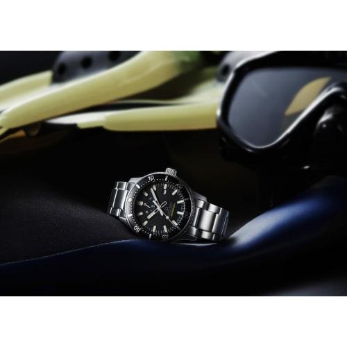 Orient Star RK-AU0309B Men's Automatic Watch, 200m Diver, Mechanical, with Silicone Band, 200m Water Resistance for Air Diving, Black