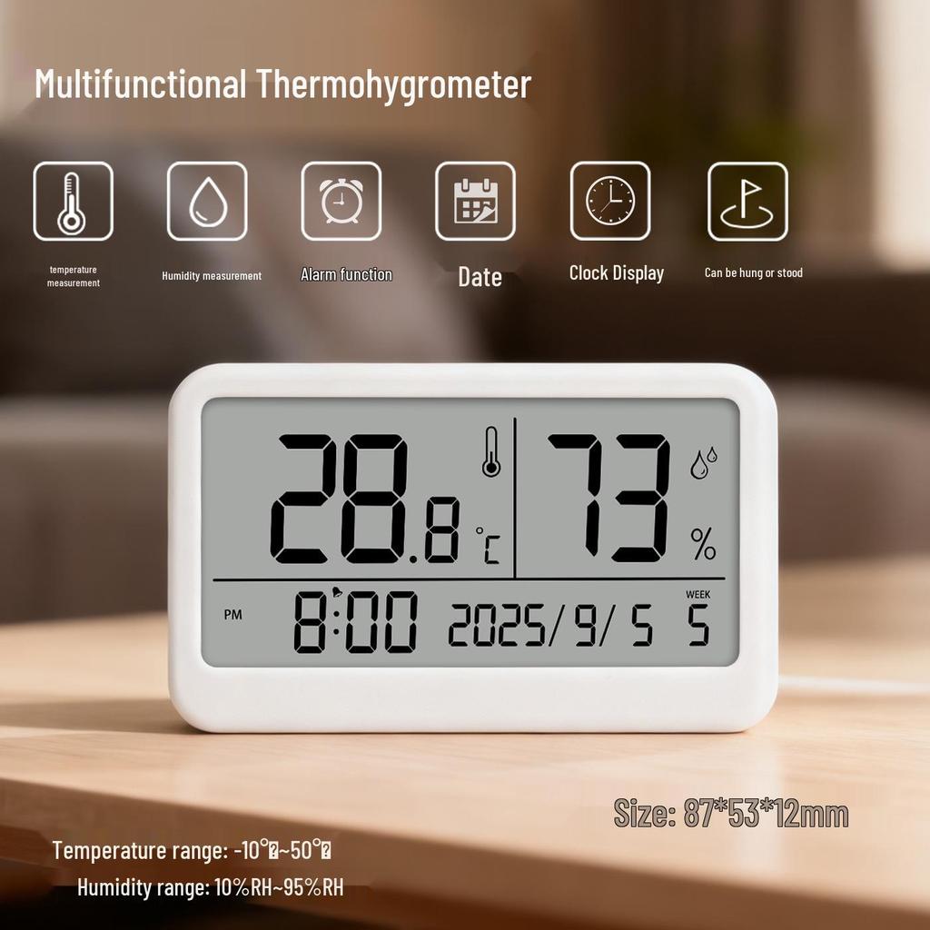 Mini Digital Thermometer & Hygrometer for Pets, Cars, and Aquariums