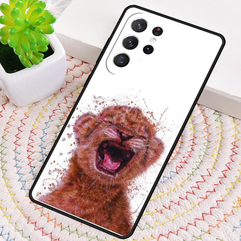 Lion Alpha Male Cub Soft Silicone Phone Case For Samsung Galaxy Note 10 Pro S26 S25 S24 S23 S22 S21 Plus S25Ultra Capa Cover