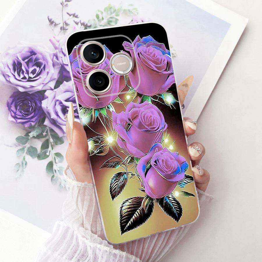 Pro Honor 600 Lite Pouzdro na telefon s počátečním písmenem pro Huawei Y6p Y 7 P Matný zadní kryt Ochrana fotoaparátu Nárazuvzdorná pouzdra