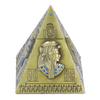 1pcs Metal Material Decorative Handicraft Hand Finished Pyramid Ornament  Desktop Decor