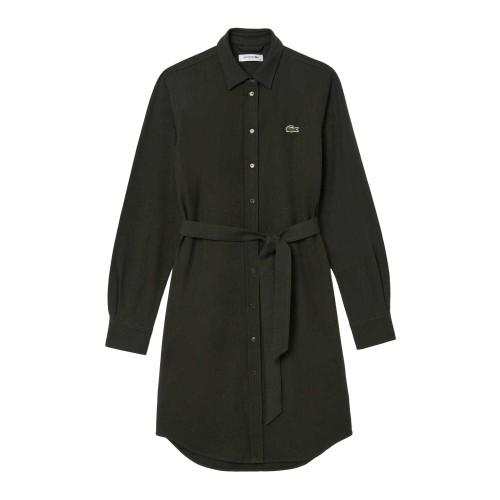 Lacoste Damen Piqué Hemdkleid mit Gürtel