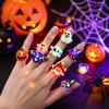 Multi-Item 10/15pcs 3D LED Light-Up Rings, Random Styles, Halloween Christmas Party Favor Packs Gifts
