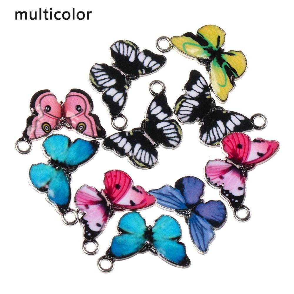 Earrings Crafting DIY Accessories Butterfly Charms Enamel Pendants Cute Animal Jewelry Making