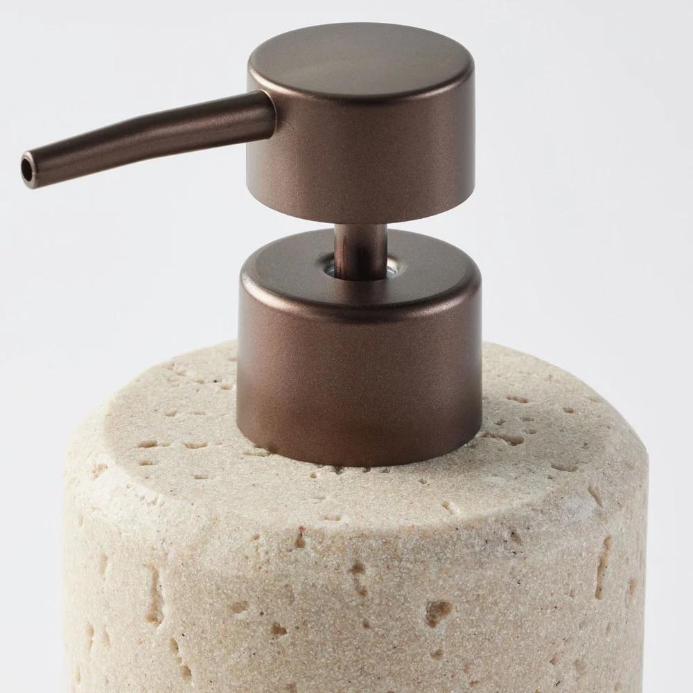 Pompă Săpun Piatră Falsă Design Compact Elegant Baie Bucătărie Dozator Organizator Loțiune Accesoriu Decor Acasă