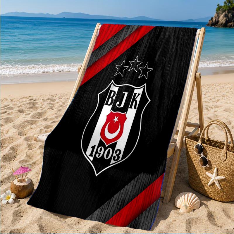 Besiktas Crest Legacy 1903 Beach Towel, Quick-drying, Easy to Care for, Suitable for Both Fitness and Beach Vacations,Sports Essential