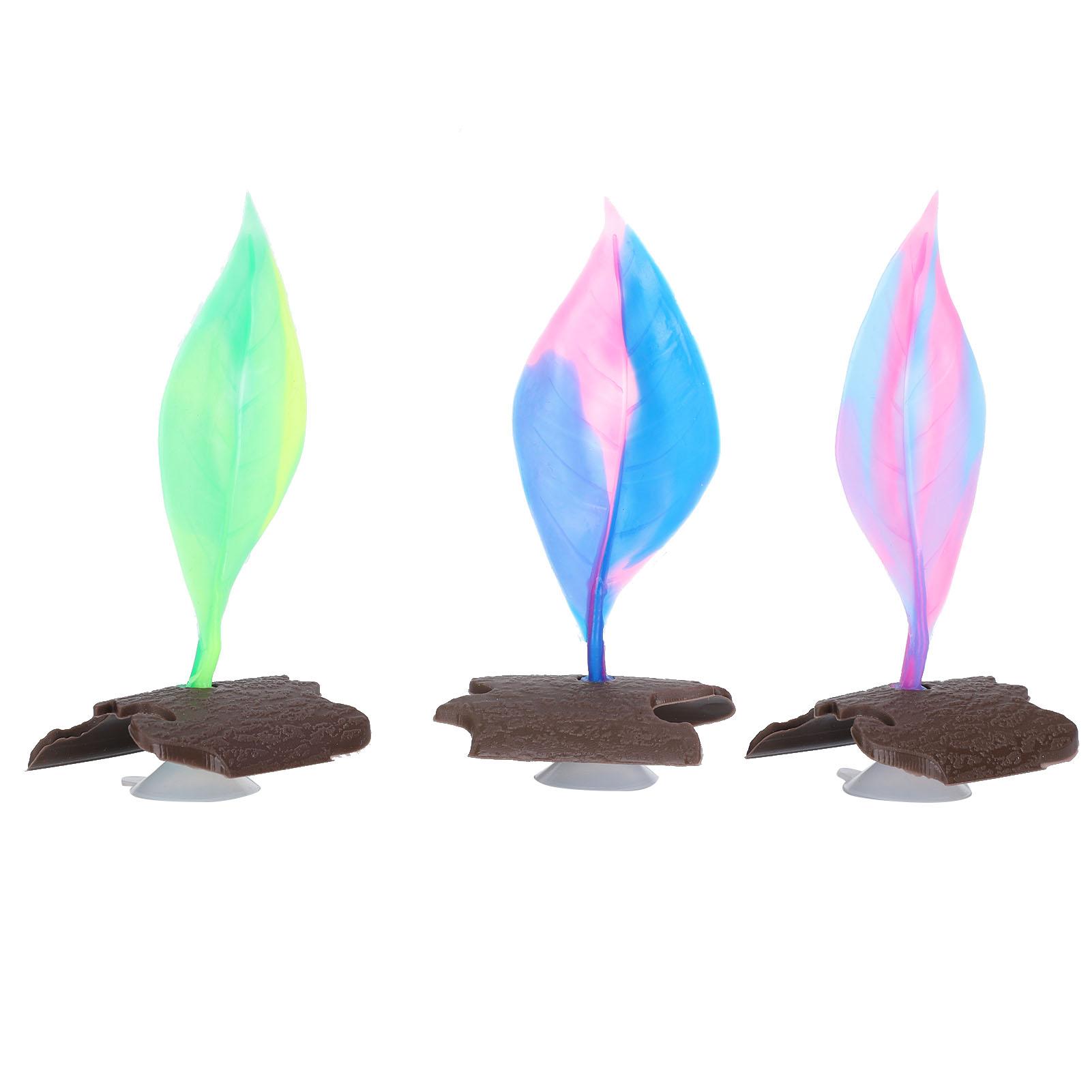 

Aquarium Decorations Silicone Aquatic Plants Leaf Soft Artificial Fish Tank Landscape