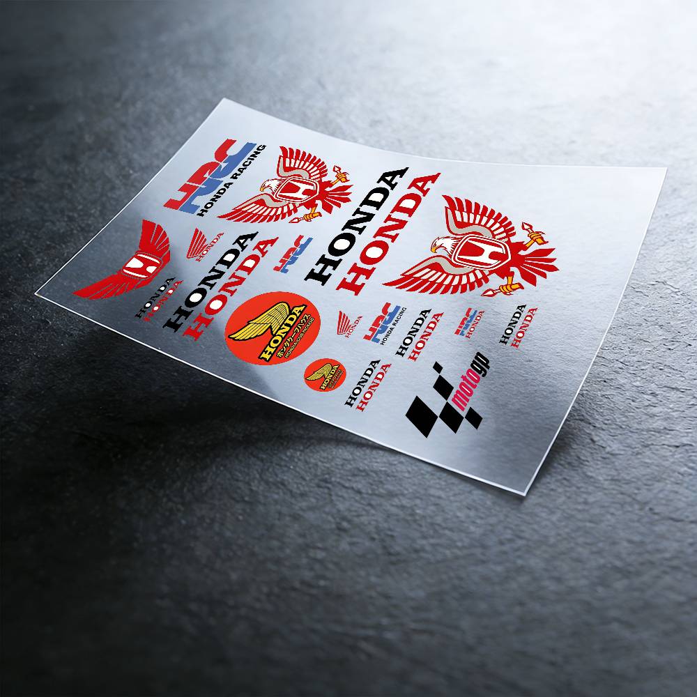 For Honda Waterproof Reflective Motorbike Stickers Easy Peel Removable Decals For Motorcycle Car