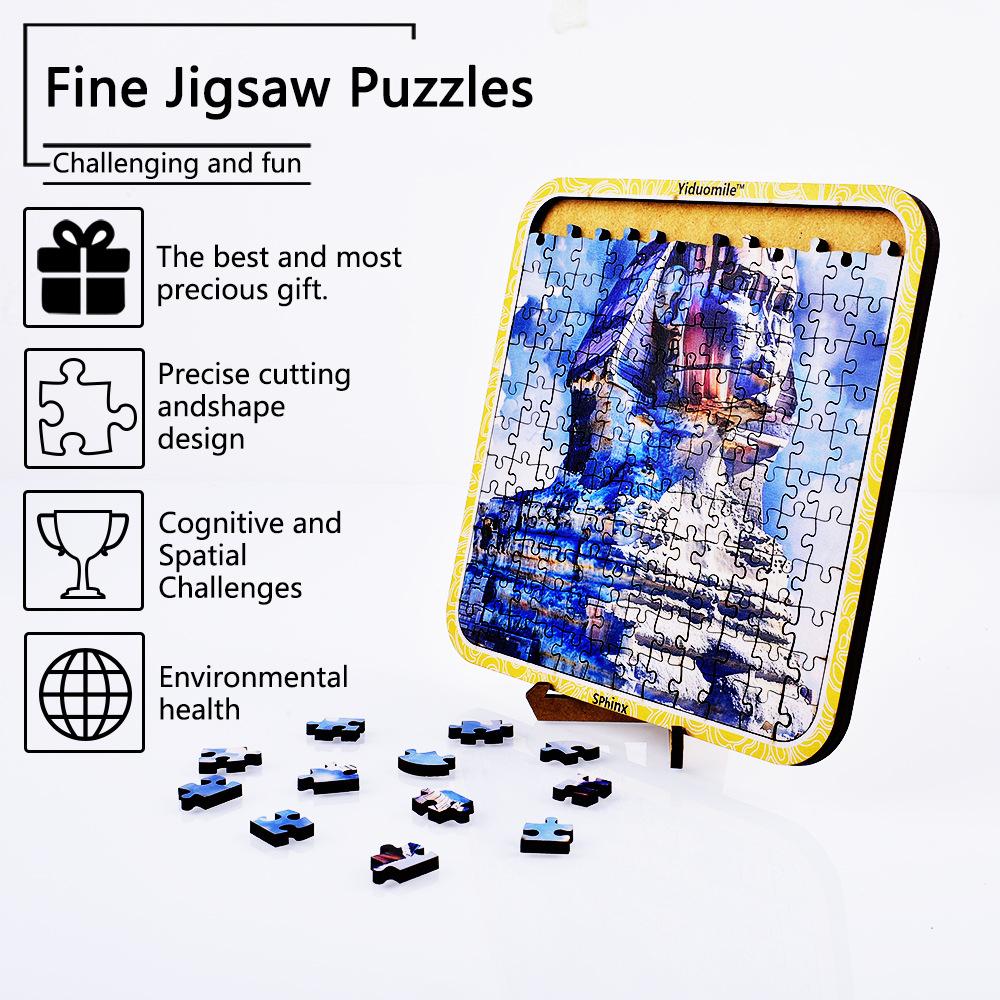The Sphinx Is A 144-piece Wooden Puzzle with Unique Shapes Suitable As A Birthday Gift