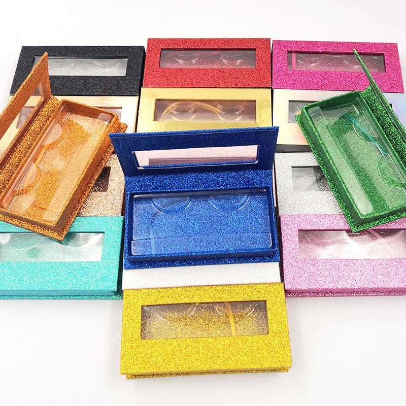 Custom Logo 3D Mink Eyelash Packaging Box Private Label Empty Paper Cardboard Lash Container Lash 6 mm золотой