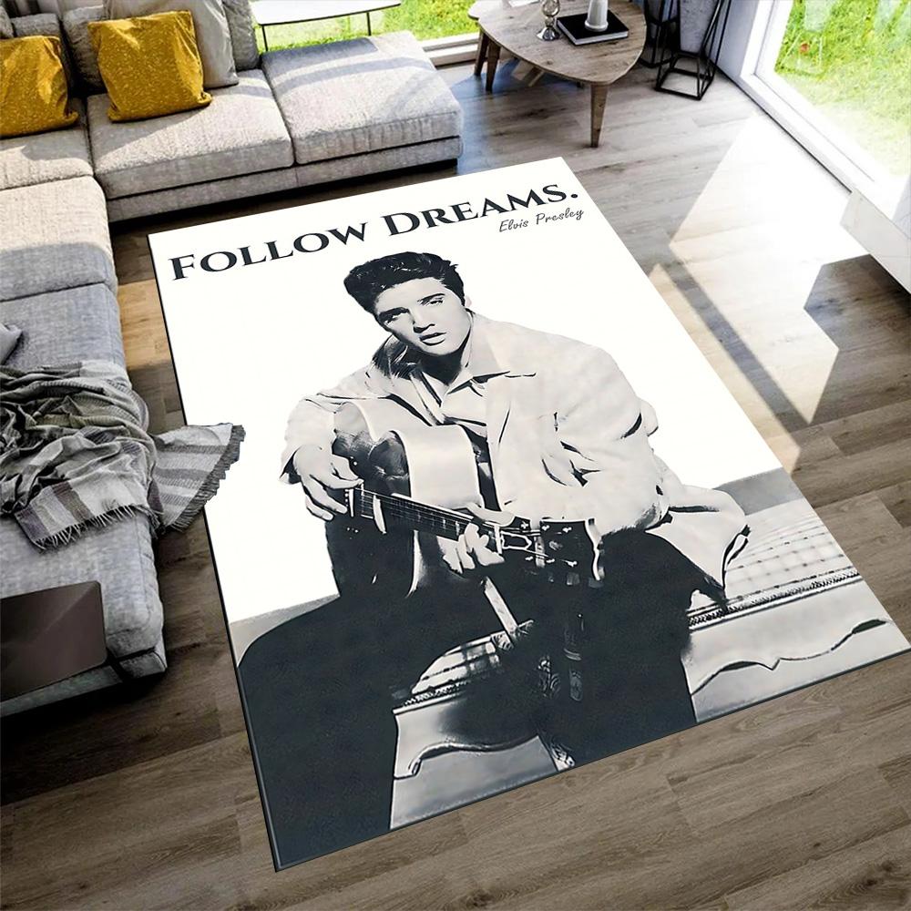 Elvis Presley Carpet Suitable for Decorate room Living Rooms Balcony Foyer Anti-slip Rug Office home decor Perfect Birthday/Christmas Gift Idea