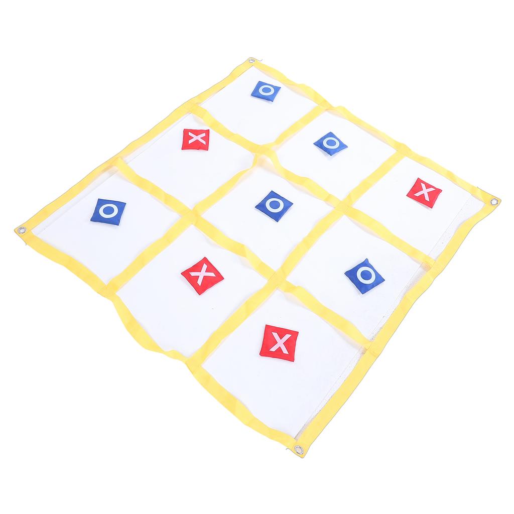 Large XO Outdoor Game Nylon XO Board Toss Yard Game with X and O Bn Bags Drawstring Bag for Kids Backyard Lawn Camping Games