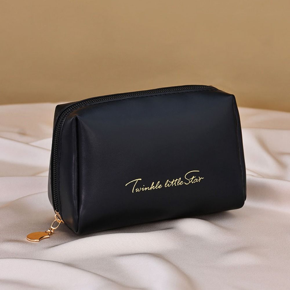 Zipper PU Cosmetic Bag Waterproof Travel Toiletry Bag Portable Women Makeup Bag  Outdoor