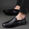 FashionLuxury Leather Shoes Italian Moccasins Formal Driving Shoes Men Loafers Slip On Flats Casual Shoes Men Sneakers Plus Size 37-46