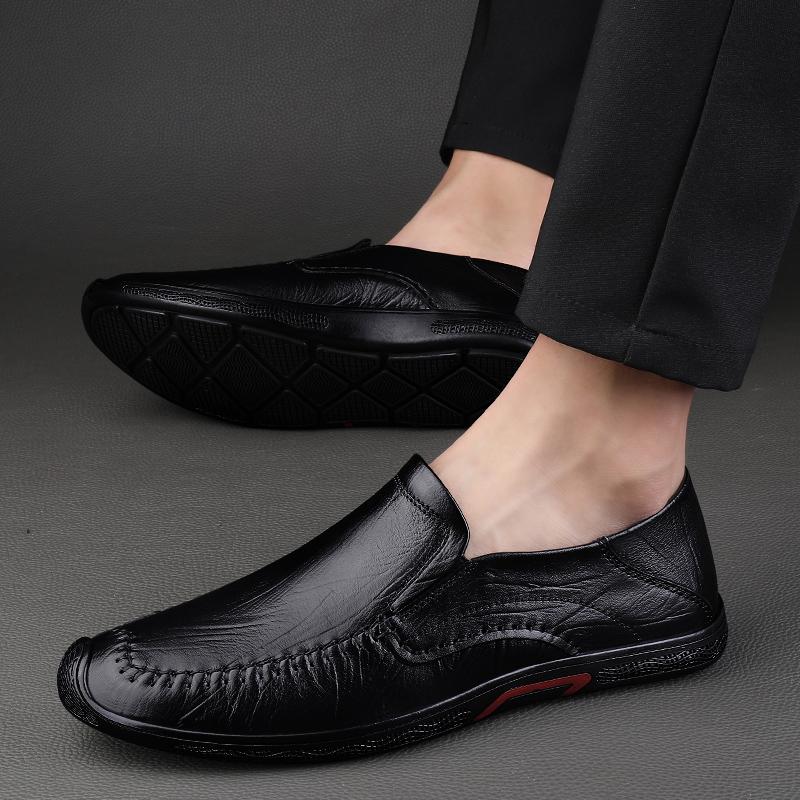 FashionLuxury Leather Shoes Italian Moccasins Formal Driving Shoes Men Loafers Slip On Flats Casual Shoes Men Sneakers Plus Size 37-46